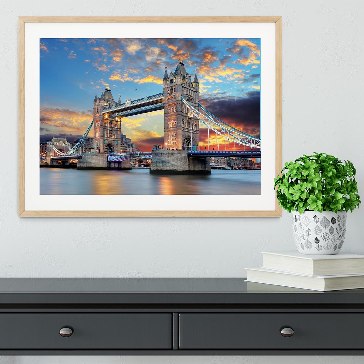 Tower Bridge Framed Print - Canvas Art Rocks - 3