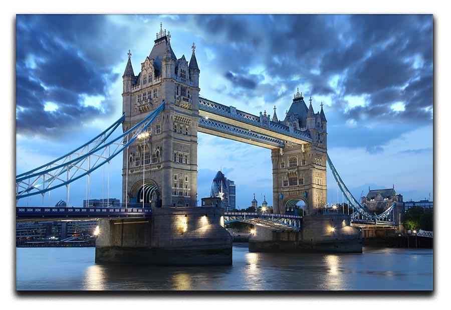 Tower Bridge in the evening Canvas Print or Poster  - Canvas Art Rocks - 1