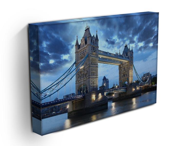Tower Bridge in the evening Canvas Print or Poster - Canvas Art Rocks - 3