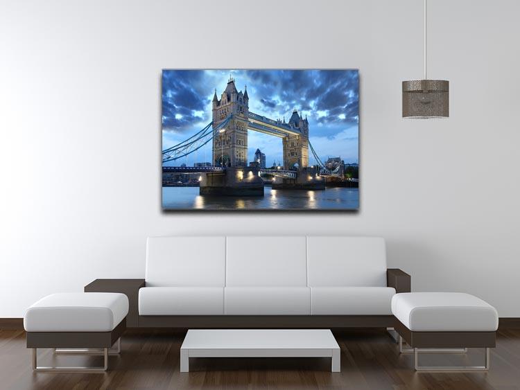 Tower Bridge in the evening Canvas Print or Poster - Canvas Art Rocks - 4