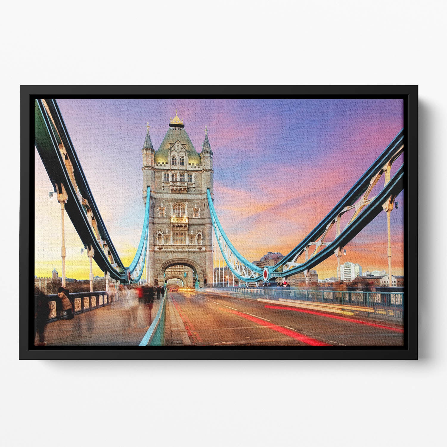 Tower bridge Motion Floating Framed Canvas