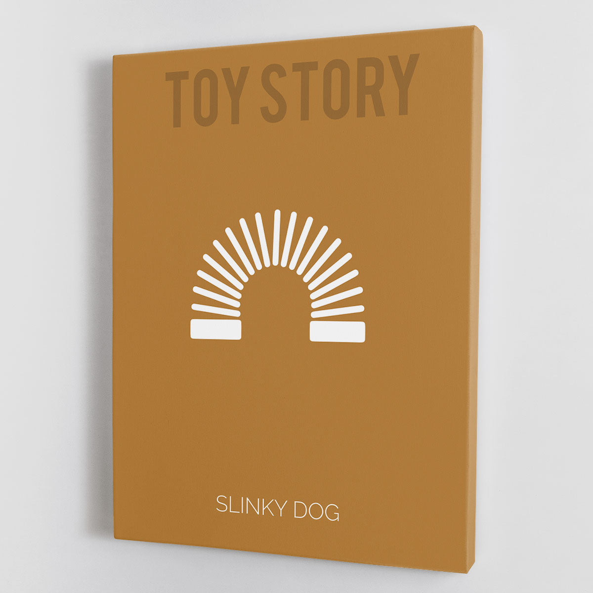 Toy Story Slinky Dog Minimal Movie Canvas Print or Poster - Canvas Art Rocks - 1