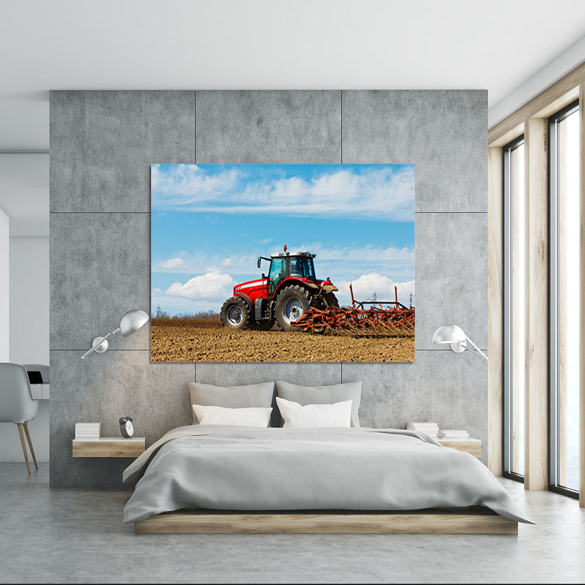 Tractor plowing the field Canvas Print or Poster - Canvas Art Rocks - 5