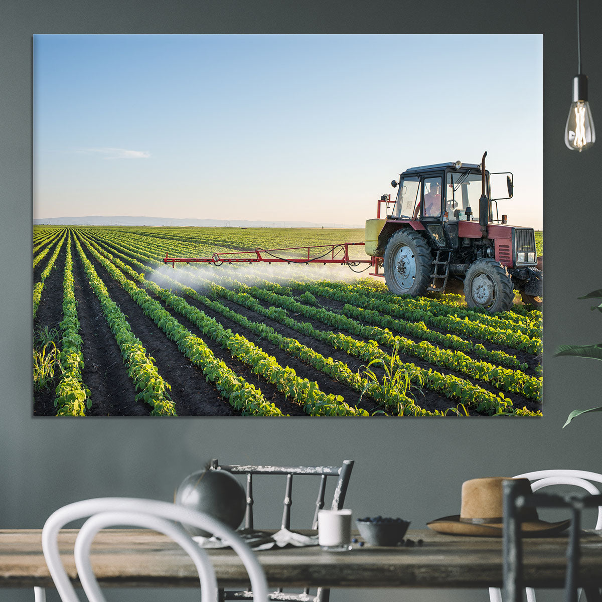 Tractor spraying Canvas Print or Poster - Canvas Art Rocks - 3