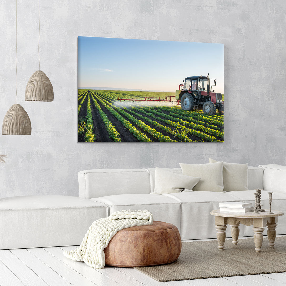 Tractor spraying Canvas Print or Poster - Canvas Art Rocks - 6