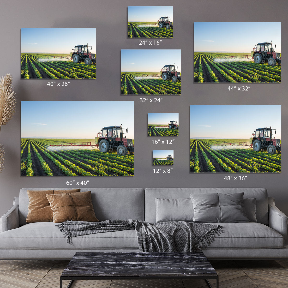 Tractor spraying Canvas Print or Poster - Canvas Art Rocks - 7