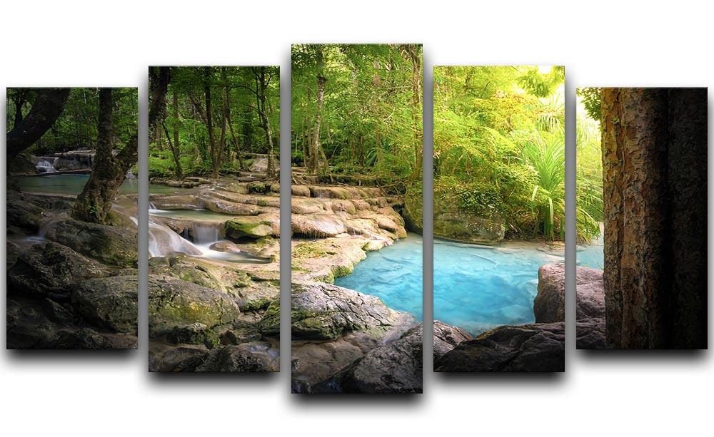 Tranquil and peaceful nature 5 Split Panel Canvas  - Canvas Art Rocks - 1