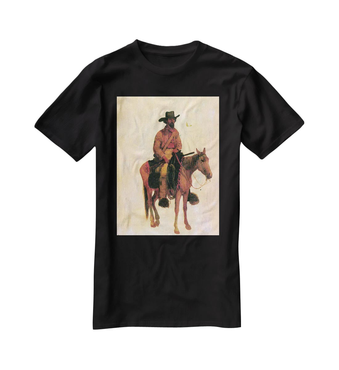 Trapper by Bierstadt T-Shirt - Canvas Art Rocks - 1
