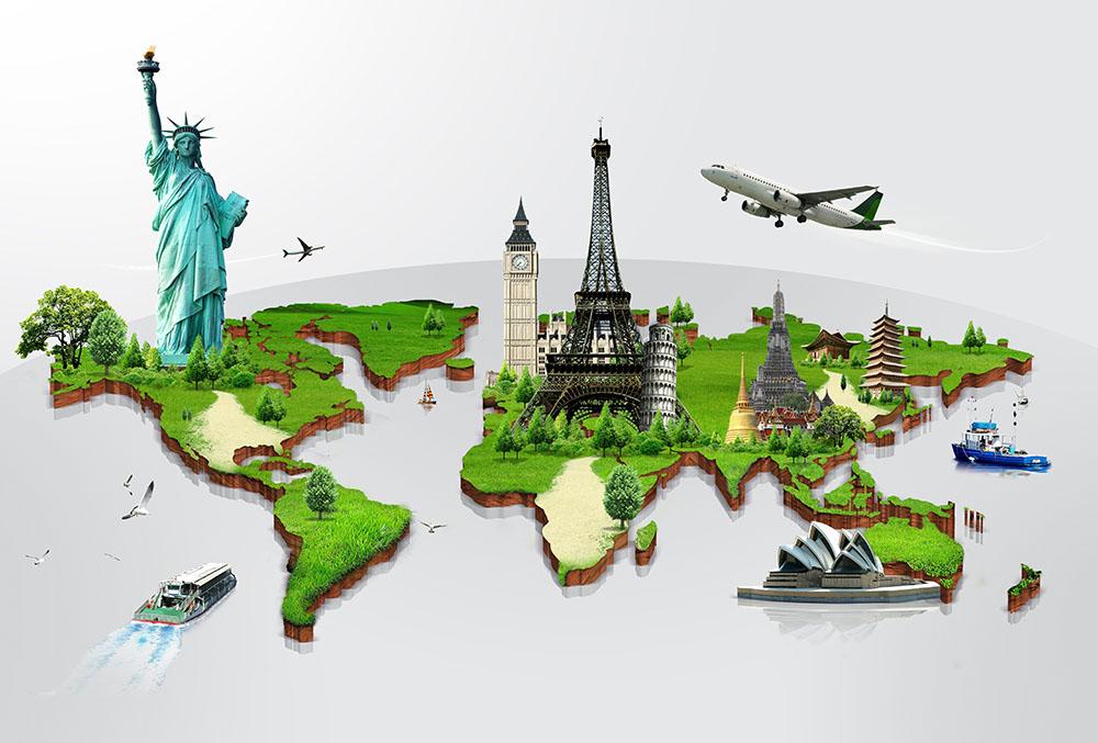 Outbound Travel Around The World Tour Background Wallpaper Image For Free  Download - Pngtree