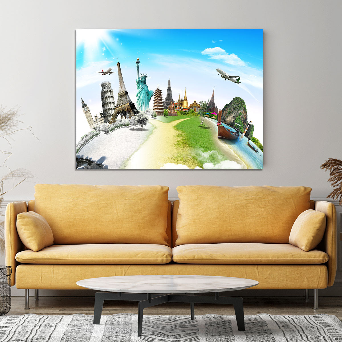 Travel the world monument Canvas Print or Poster - Canvas Art Rocks - 4