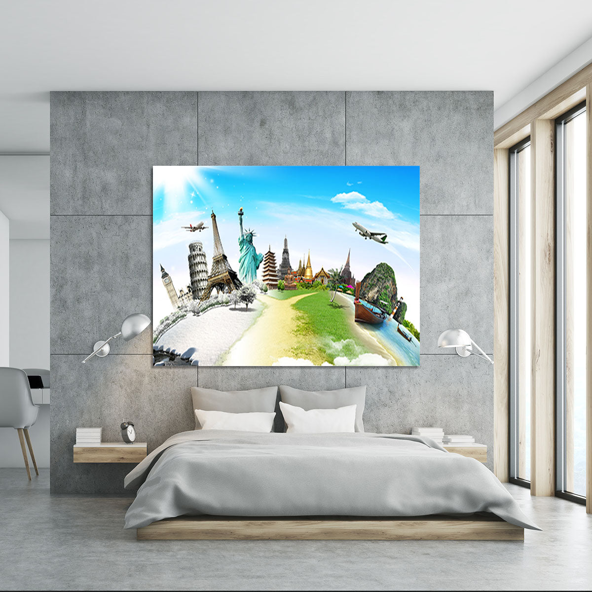 Travel the world monument Canvas Print or Poster - Canvas Art Rocks - 5