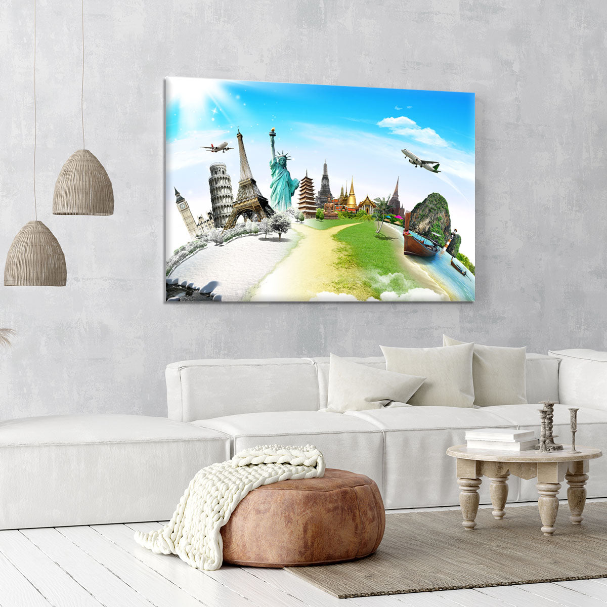 Travel the world monument Canvas Print or Poster - Canvas Art Rocks - 6
