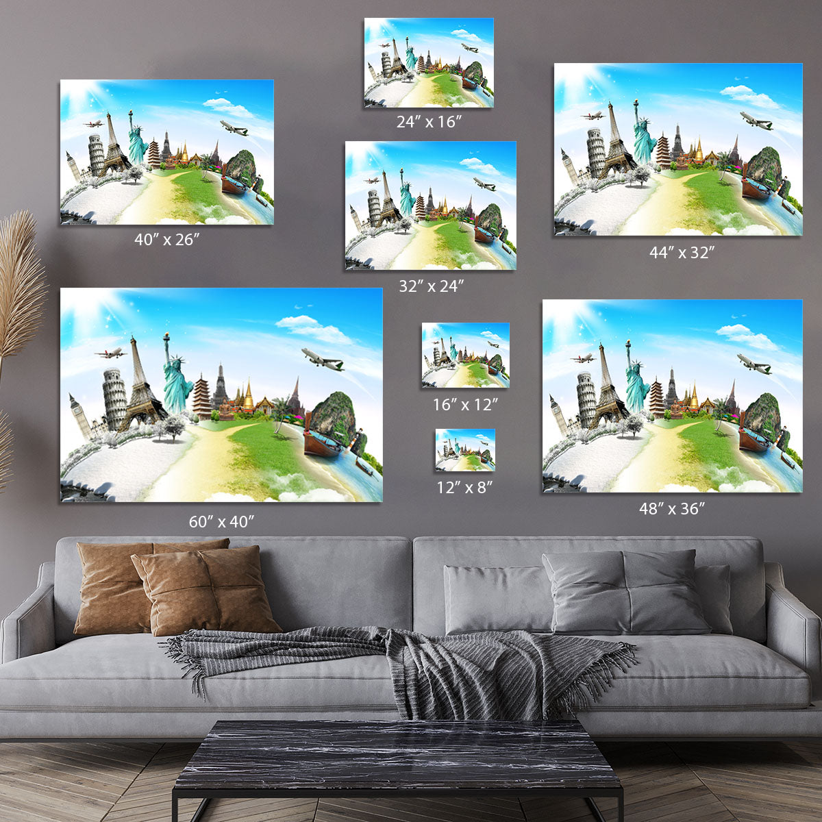 Travel the world monument Canvas Print or Poster - Canvas Art Rocks - 7