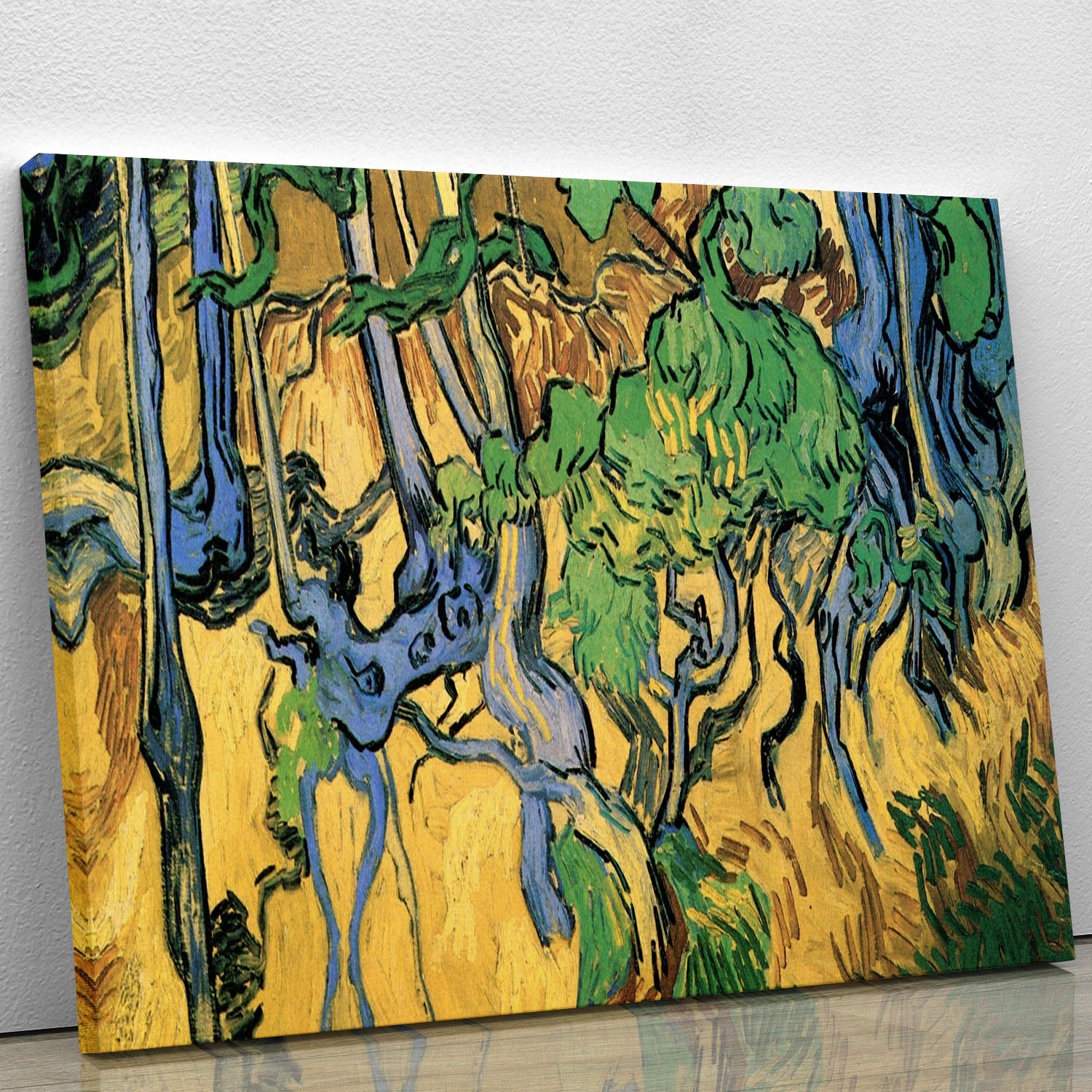 Tree Roots and Trunks by Van Gogh Canvas Print or Poster - Canvas Art Rocks - 1