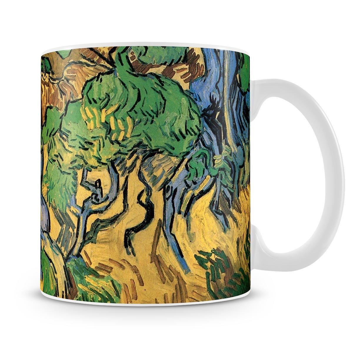 Tree Roots and Trunks by Van Gogh Mug - Canvas Art Rocks - 4