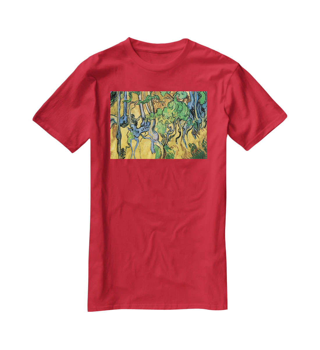 Tree Roots and Trunks by Van Gogh T-Shirt - Canvas Art Rocks - 4