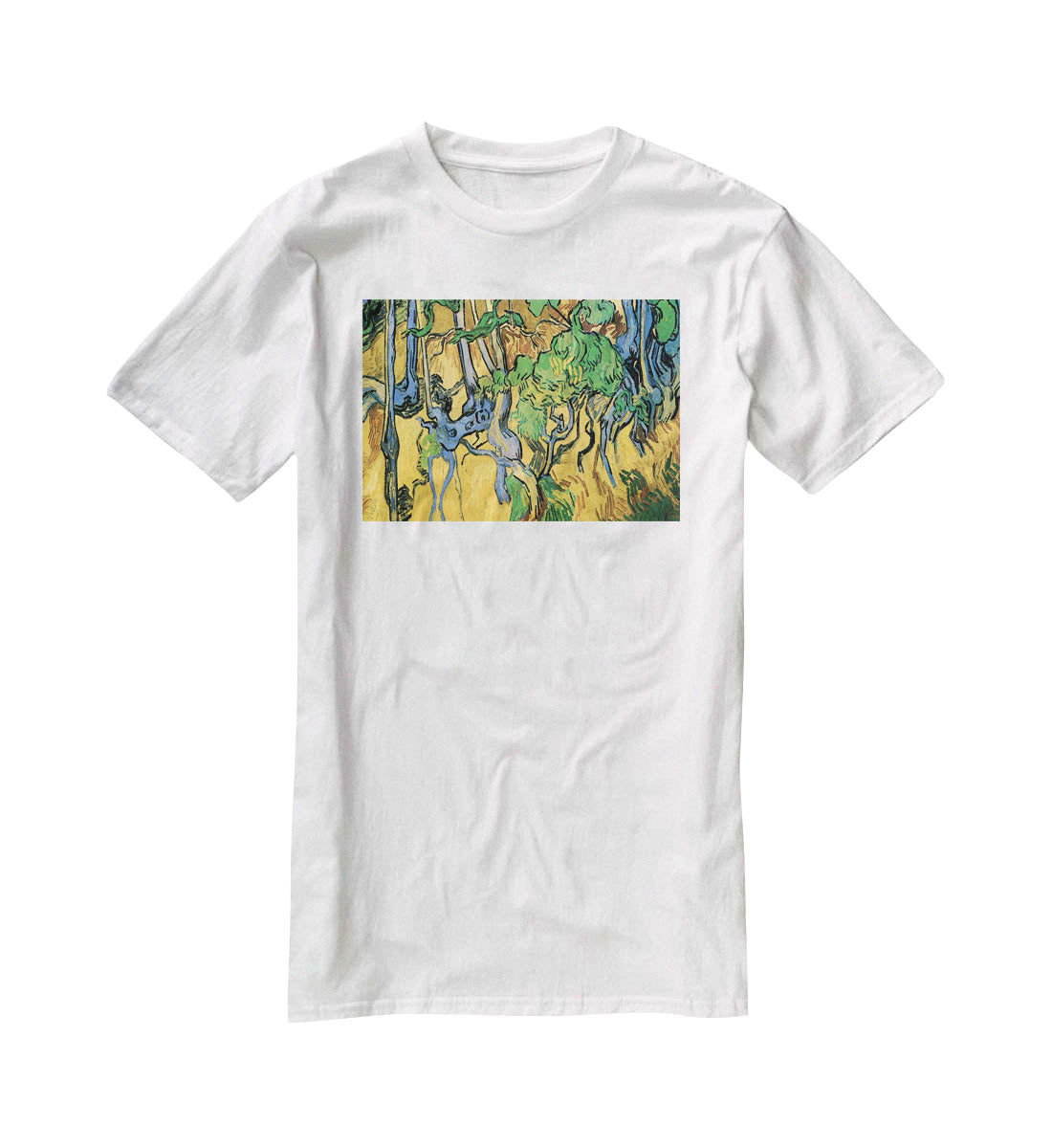 Tree Roots and Trunks by Van Gogh T-Shirt - Canvas Art Rocks - 5