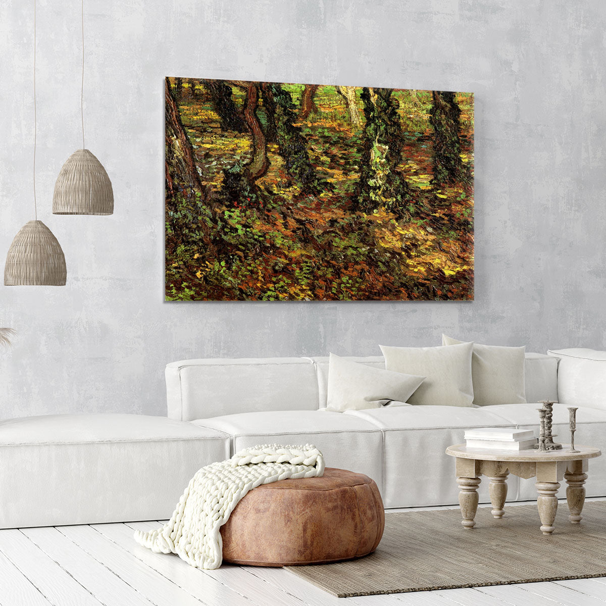 Tree Trunks with Ivy by Van Gogh Canvas Print or Poster - Canvas Art Rocks - 6