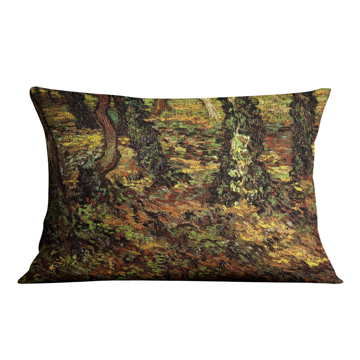 Tree Trunks with Ivy by Van Gogh Cushion