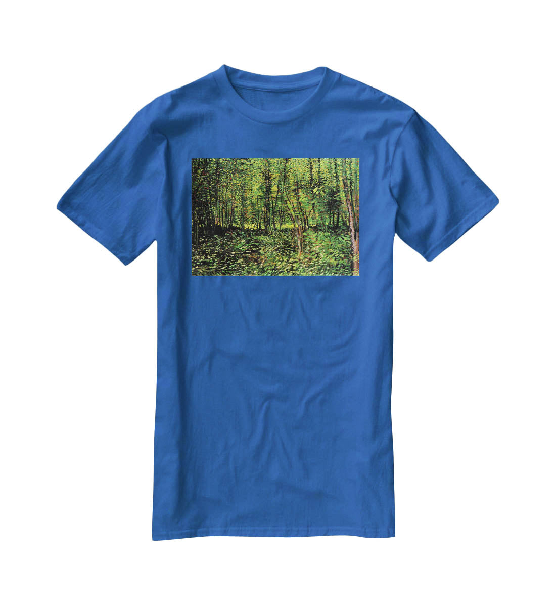 Trees and Undergrowth 2 by Van Gogh T-Shirt - Canvas Art Rocks - 2