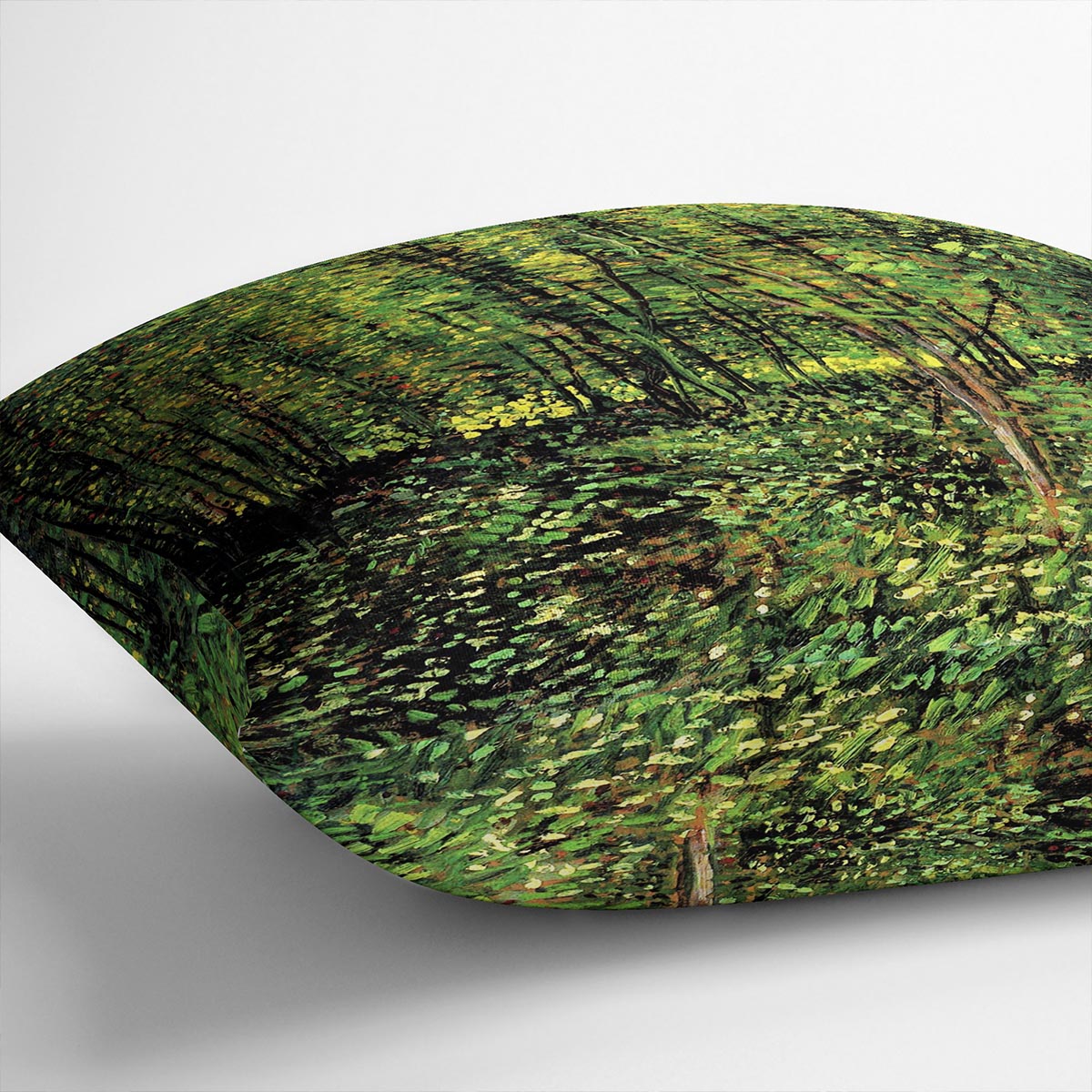 Trees and Undergrowth 2 by Van Gogh Cushion