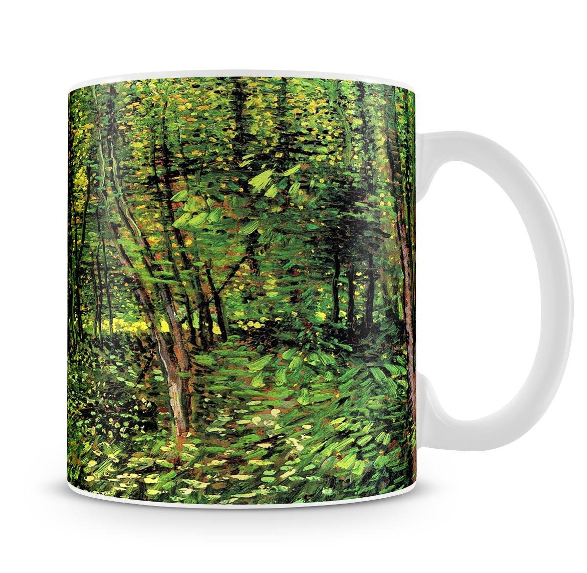 Trees and Undergrowth 2 by Van Gogh Mug - Canvas Art Rocks - 4