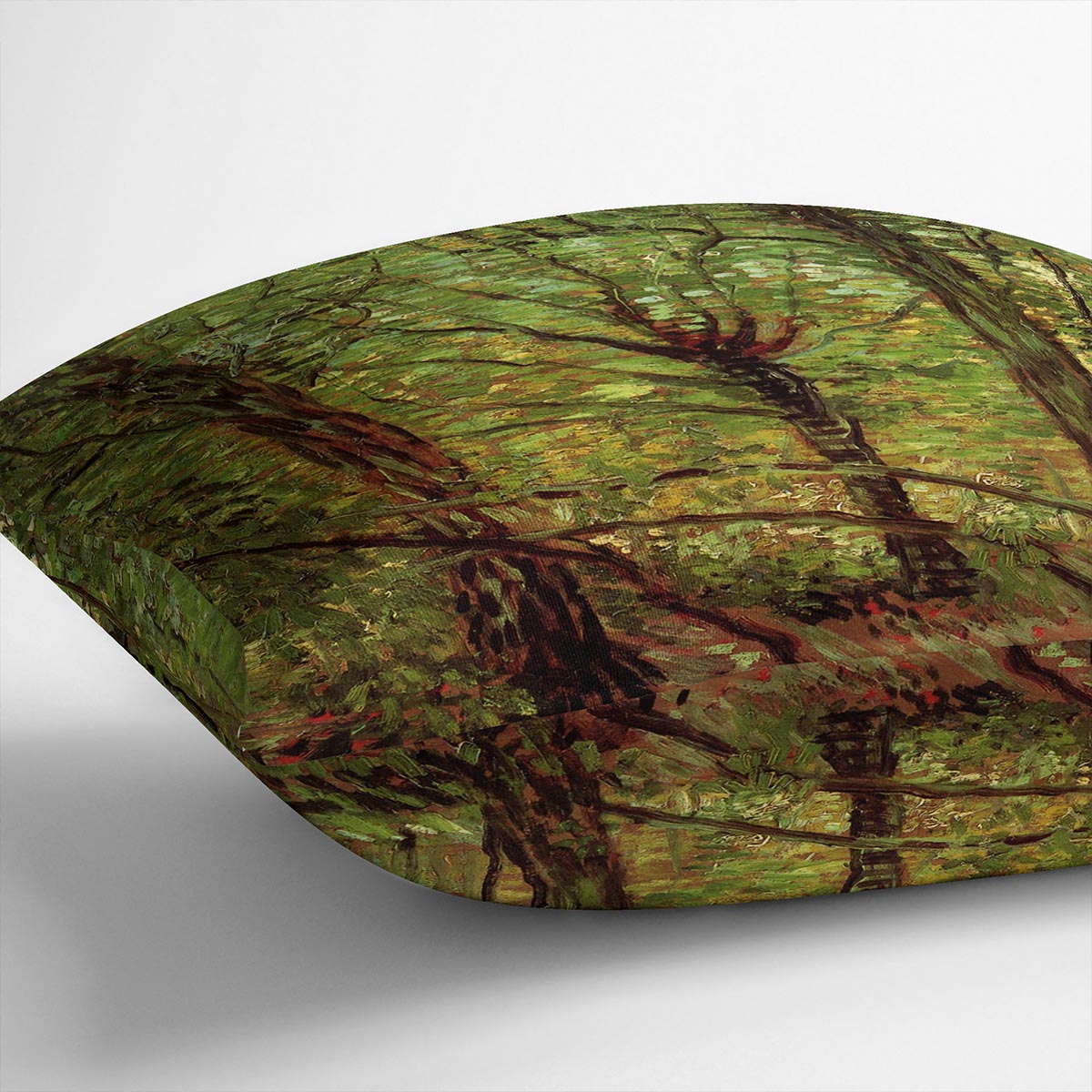 Trees and Undergrowth by Van Gogh Cushion