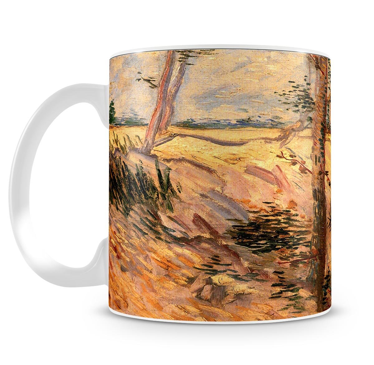 Trees in a Field on a Sunny Day by Van Gogh Mug - Canvas Art Rocks - 4