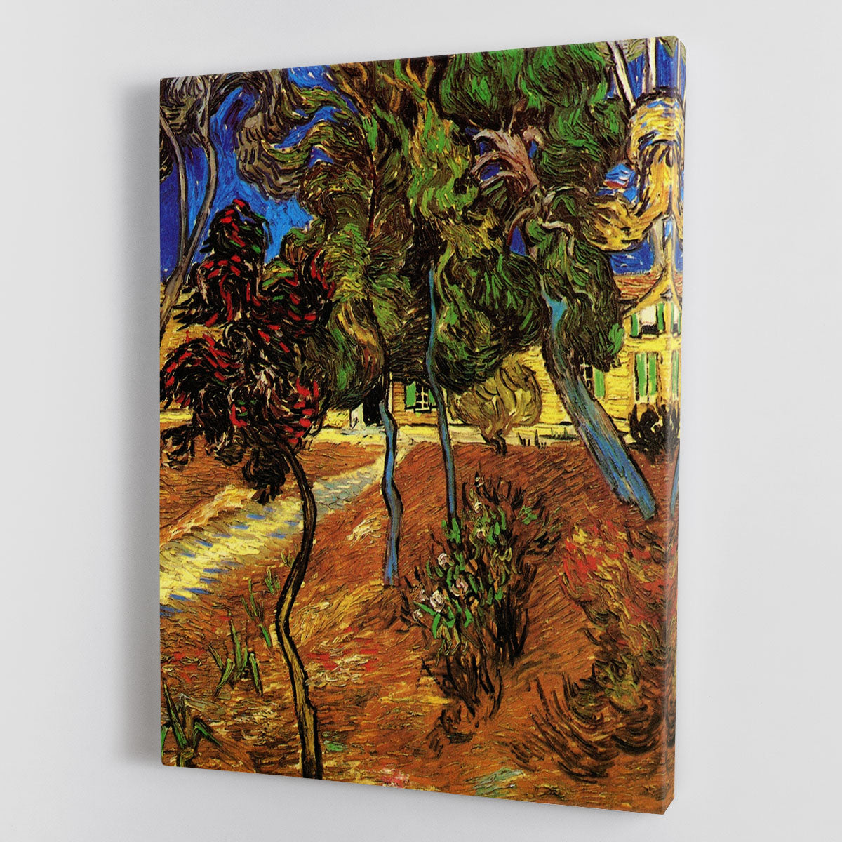 Trees in the Garden of Saint-Paul Hospital 2 by Van Gogh Canvas Print or Poster - Canvas Art Rocks - 1