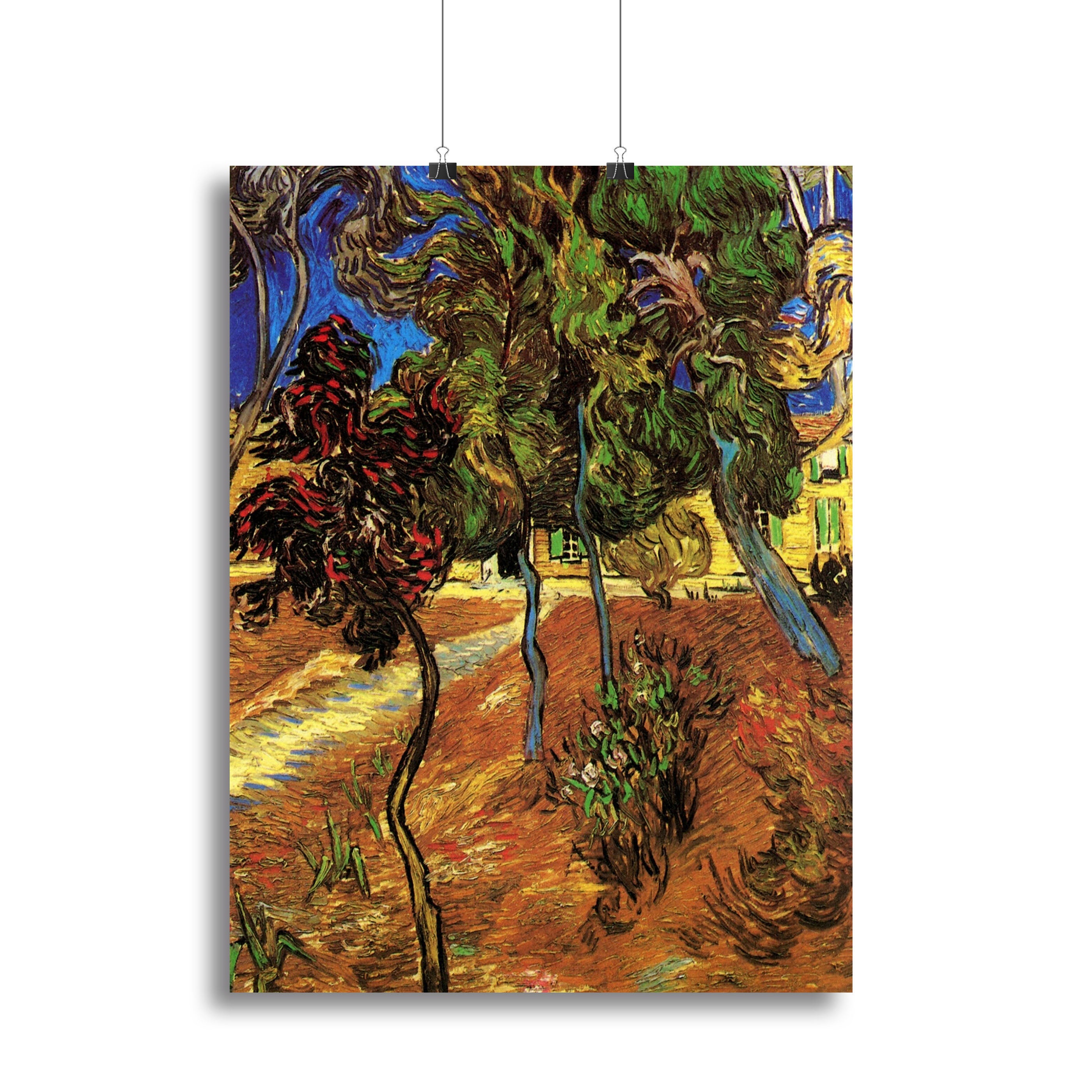 Trees in the Garden of Saint-Paul Hospital 2 by Van Gogh Canvas Print or Poster - Canvas Art Rocks - 2