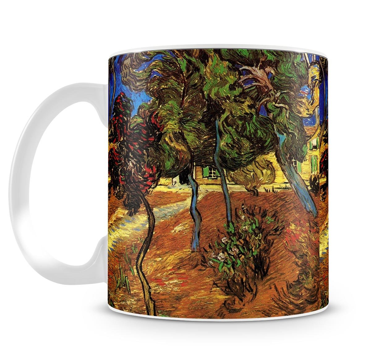 Trees in the Garden of Saint-Paul Hospital 2 by Van Gogh Mug - Canvas Art Rocks - 4