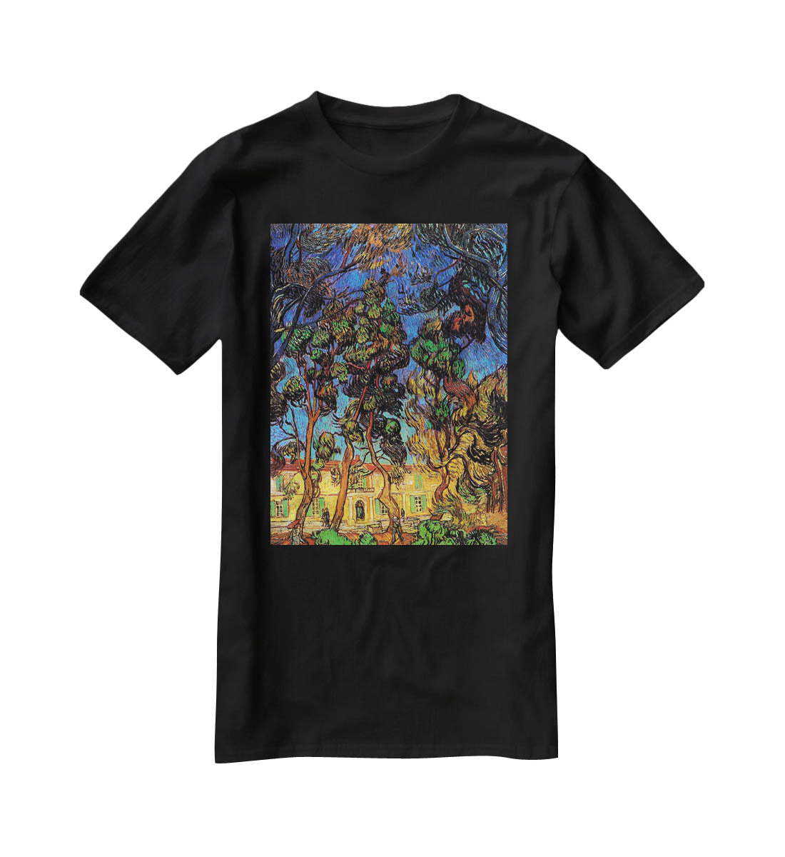 Trees in the Garden of Saint-Paul Hospital by Van Gogh T-Shirt - Canvas Art Rocks - 1