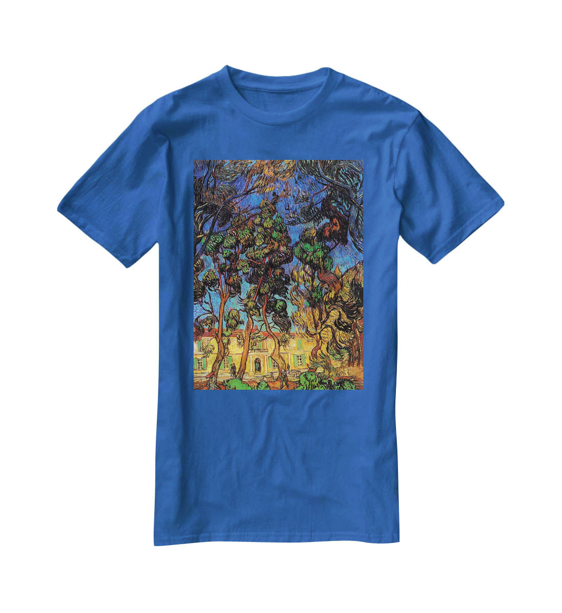 Trees in the Garden of Saint-Paul Hospital by Van Gogh T-Shirt - Canvas Art Rocks - 2