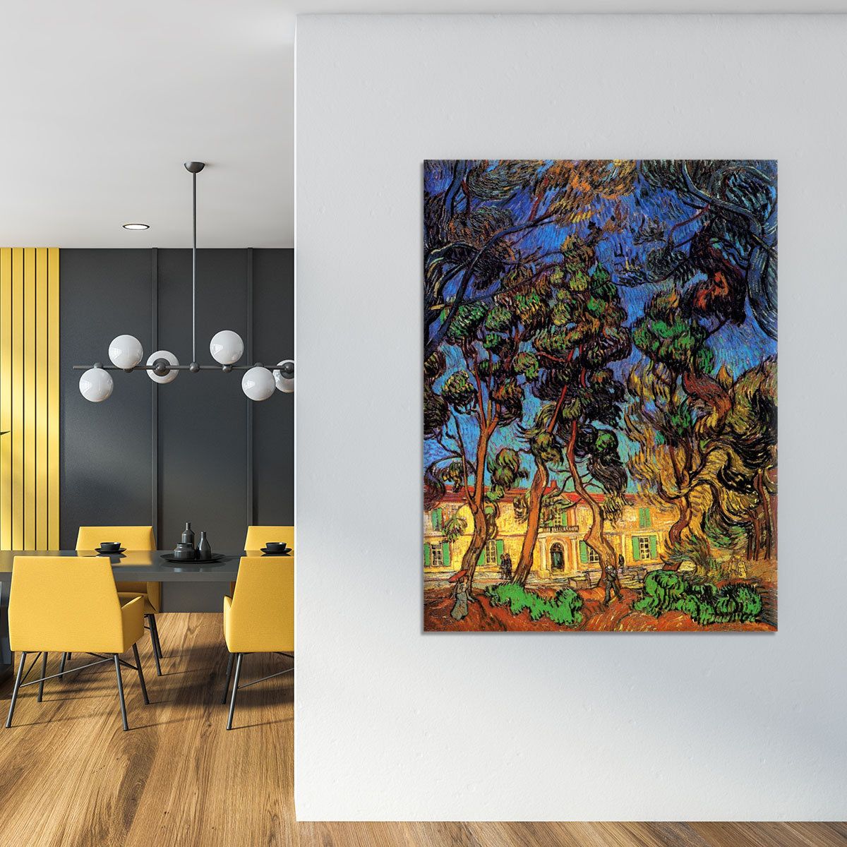 Trees in the Garden of Saint-Paul Hospital by Van Gogh Canvas Print or Poster - Canvas Art Rocks - 4