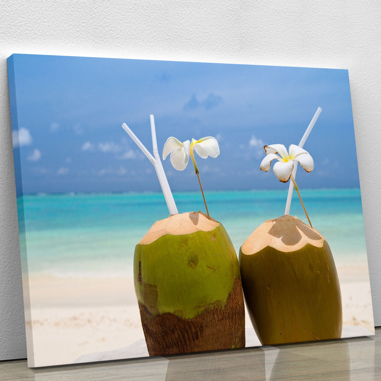 Tropical Coconut Cocktail Canvas Print or Poster - Canvas Art Rocks - 1