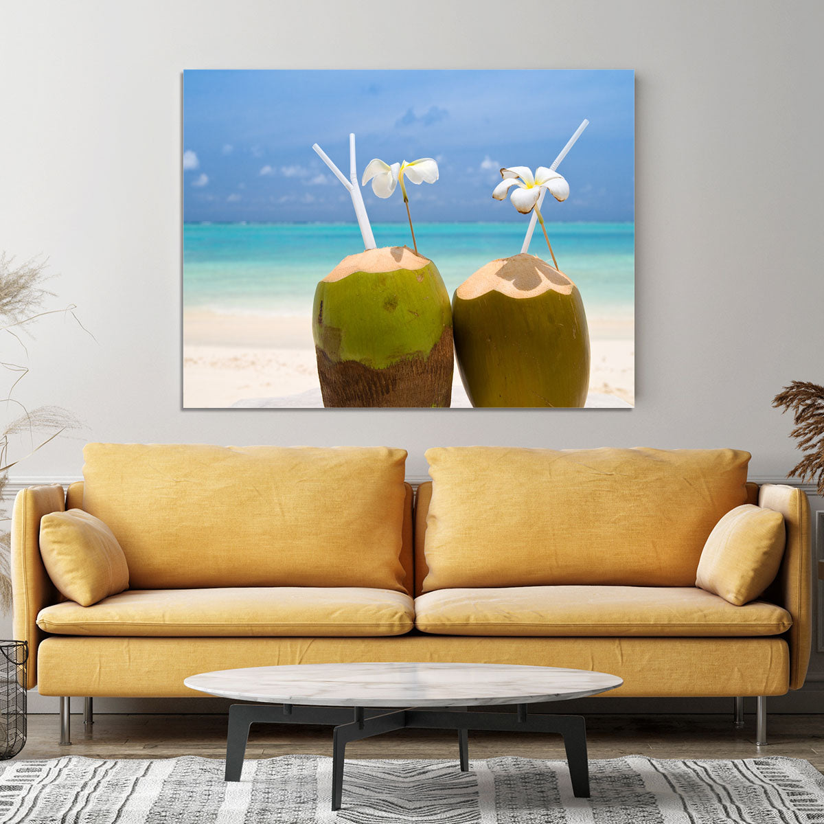 Tropical Coconut Cocktail Canvas Print or Poster - Canvas Art Rocks - 4