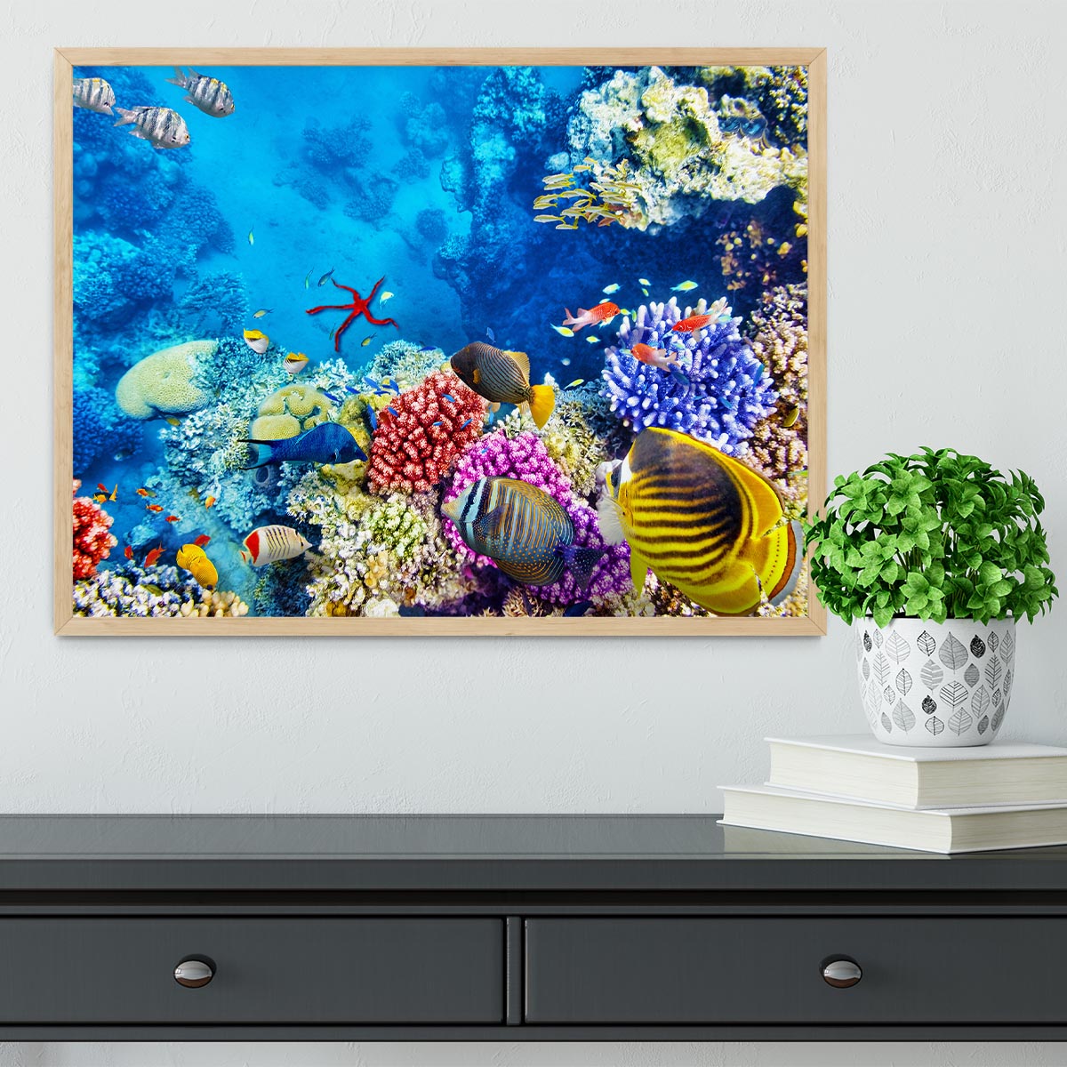 Tropical fish Framed Print - Canvas Art Rocks - 4