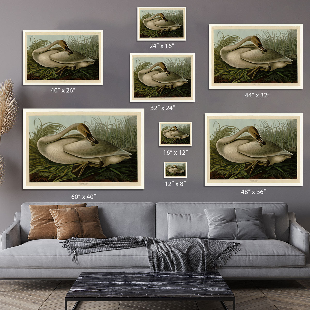 Trumpeter_Swan by Audubon Canvas Print or Poster - Canvas Art Rocks - 7