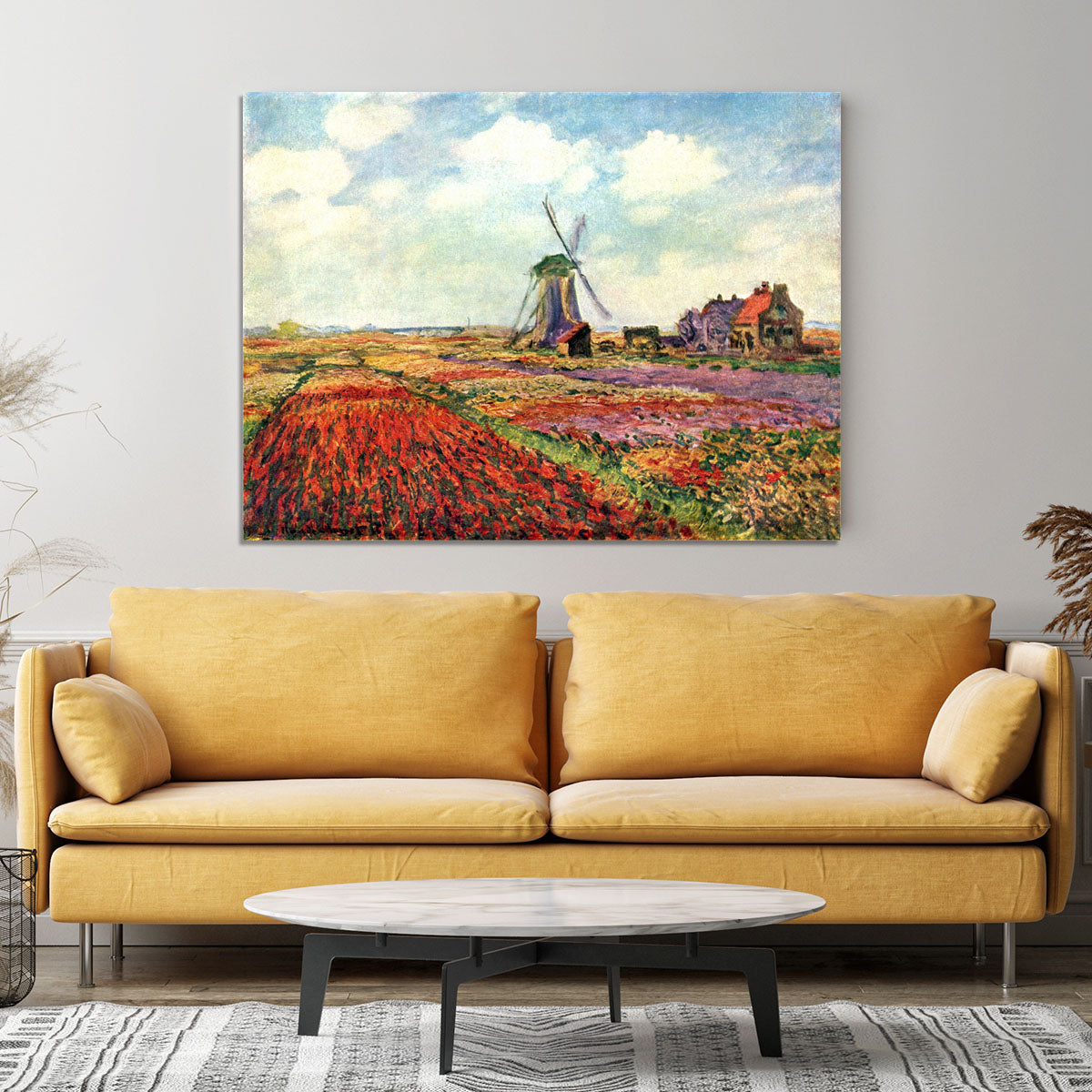 Tulips of Holland by Monet Canvas Print or Poster - Canvas Art Rocks - 4