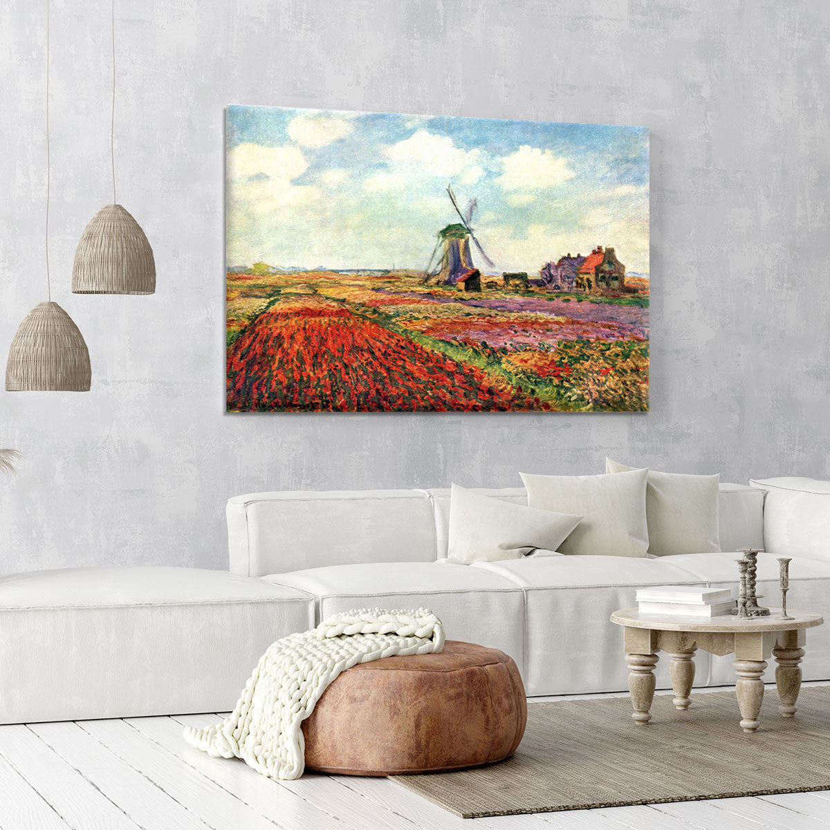 Tulips of Holland by Monet Canvas Print or Poster - Canvas Art Rocks - 6