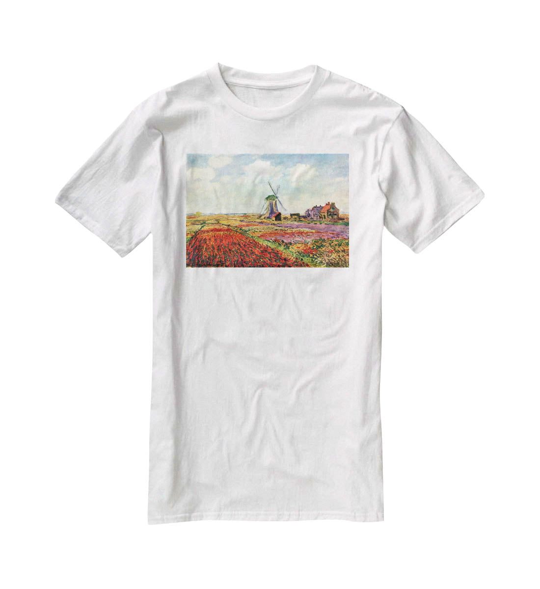 Tulips of Holland by Monet T-Shirt - Canvas Art Rocks - 5