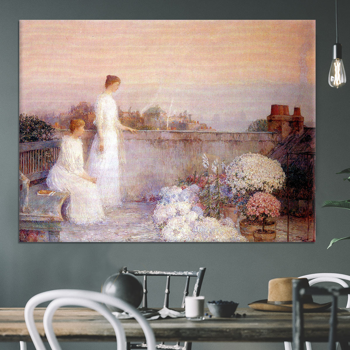 Twilight by Hassam Canvas Print or Poster - Canvas Art Rocks - 3