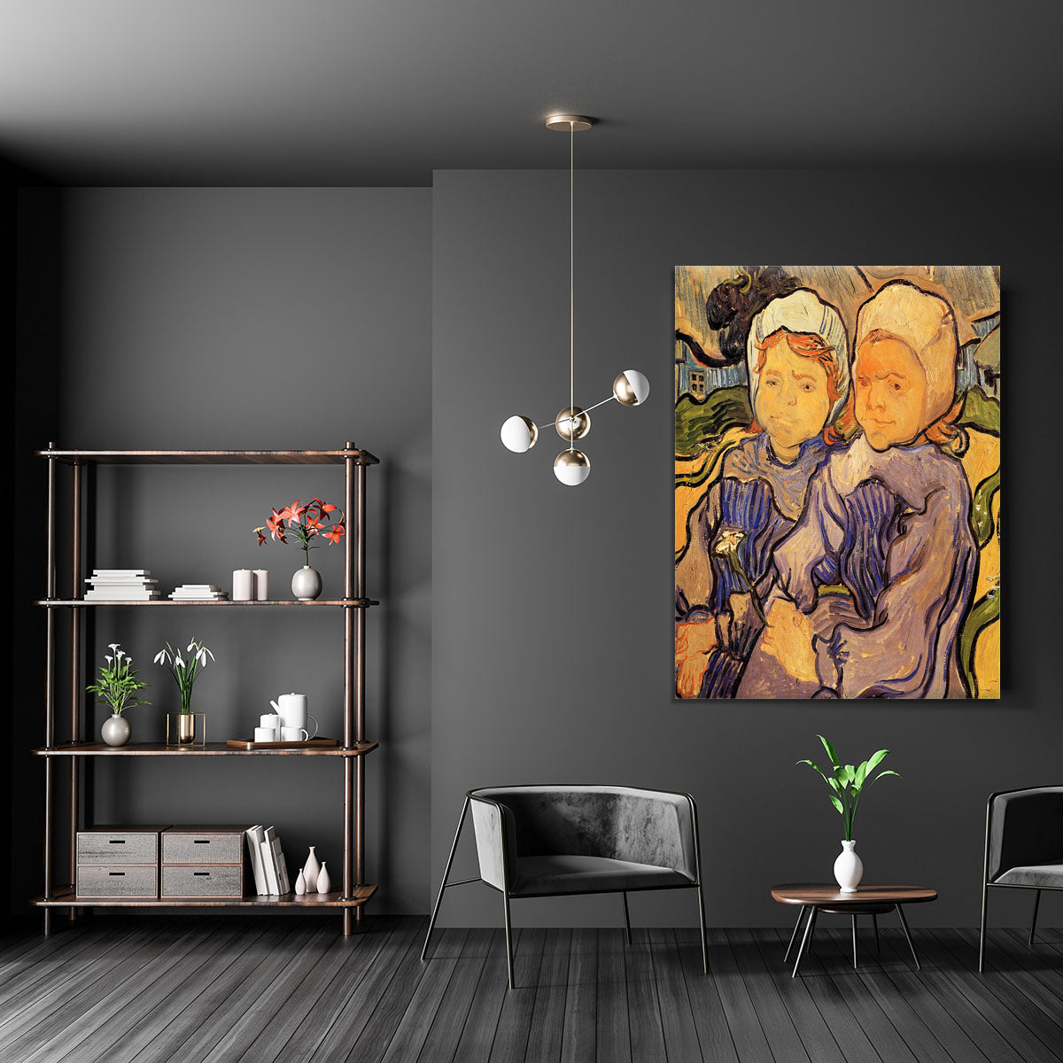 Two Children by Van Gogh Canvas Print or Poster - Canvas Art Rocks - 5