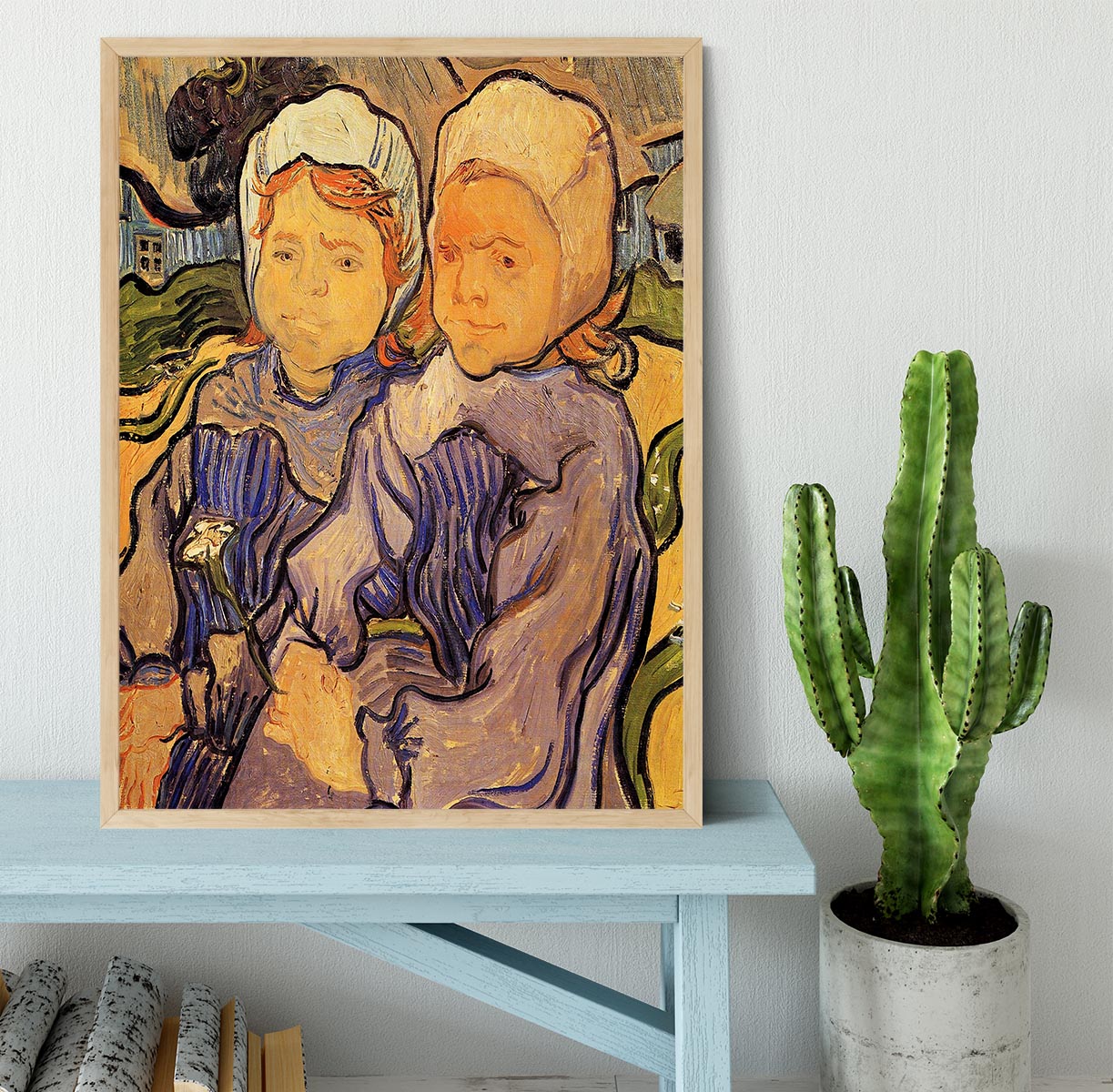 Two Children by Van Gogh Framed Print - Canvas Art Rocks - 4
