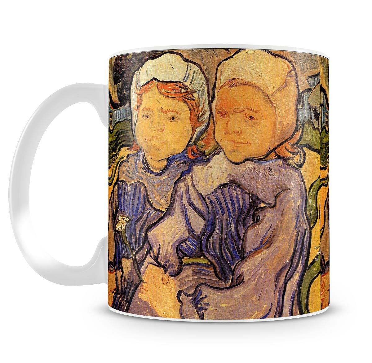 Two Children by Van Gogh Mug - Canvas Art Rocks - 4