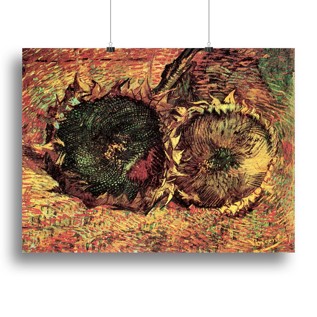 Two Cut Sunflowers 2 by Van Gogh Canvas Print or Poster - Canvas Art Rocks - 2