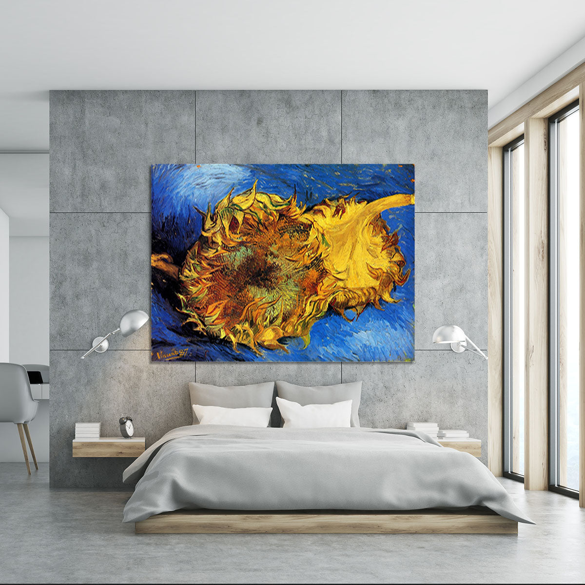 Two Cut Sunflowers 3 by Van Gogh Canvas Print or Poster - Canvas Art Rocks - 5