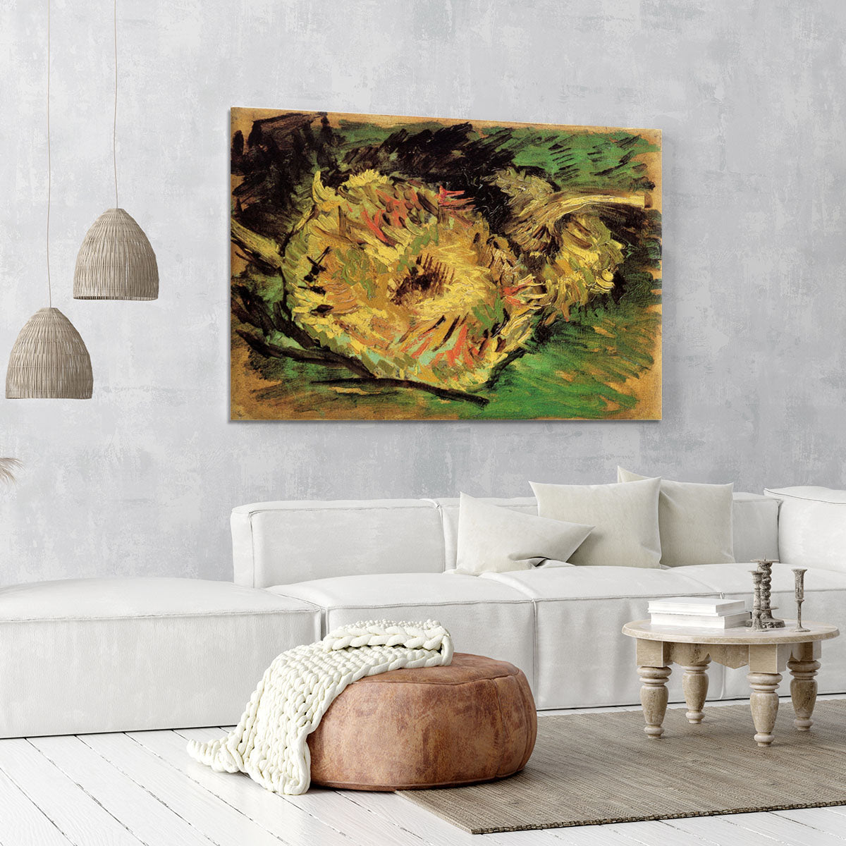 Two Cut Sunflowers by Van Gogh Canvas Print or Poster - Canvas Art Rocks - 6