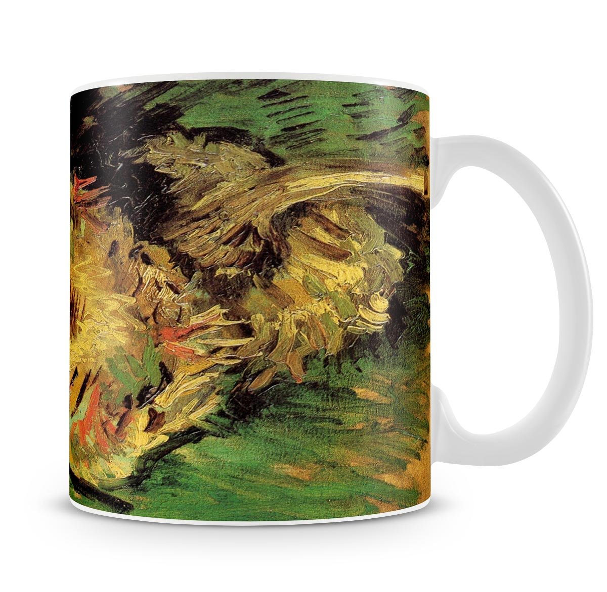 Two Cut Sunflowers by Van Gogh Mug - Canvas Art Rocks - 4