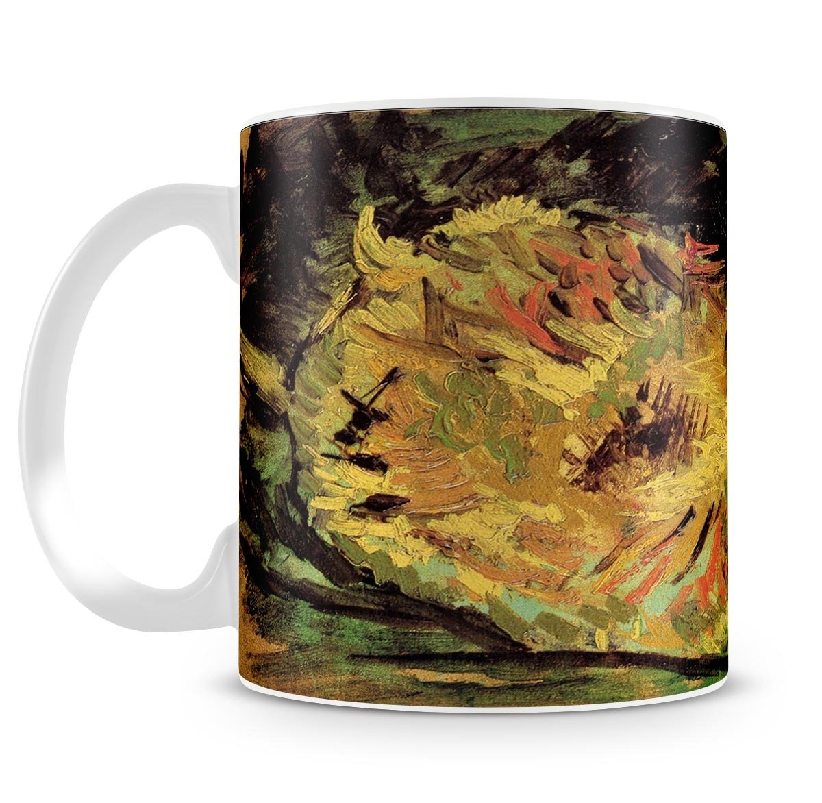 Two Cut Sunflowers by Van Gogh Mug - Canvas Art Rocks - 4